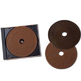 Molded Chocolate Compact Disc in Jewel Case