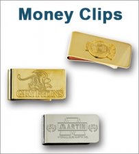 Money Clip w/ Etched & Soft Enamel