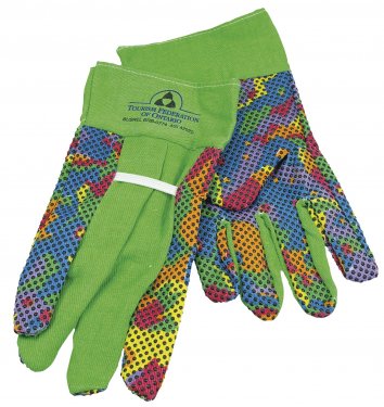 Multi-colored garden glove #RushExpress72hrs