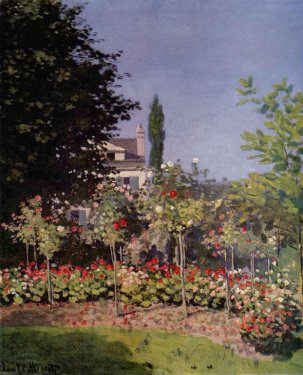 BlÃ¼hender Garten in Sainte-Adresse by Claude Monet