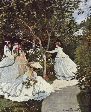 Frauen im Garten by Claude Monet