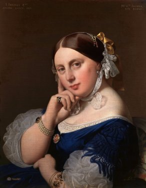 Jean Auguste Dominique Ingres: Portrait de Mme Ingres, nee Ramel (1808â€“1887) - 901144804