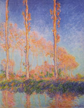 Poplars (Autumn) by Claude Monet