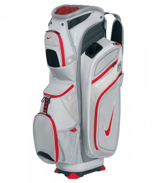Nike - M9 cart II - Golf Bags - Metallic Silver/Red