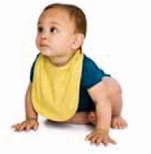 Organic Infant Baby Rib Reversible Bib