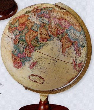 Piedmont Antique Ocean Desk Globe