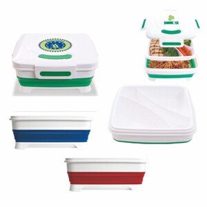 Plastic Lunch Box with Silicone Extension (7 Day Service)