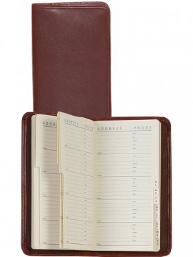 Plonge Leather Pocket Telephone & Address Book