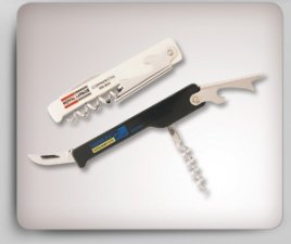 Professional Bottle Opener w/ Corkscrew & Knife