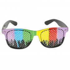 Rainbow Mesh Lens Glasses