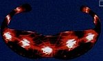 Red LED Spiderweb Eyeglasses