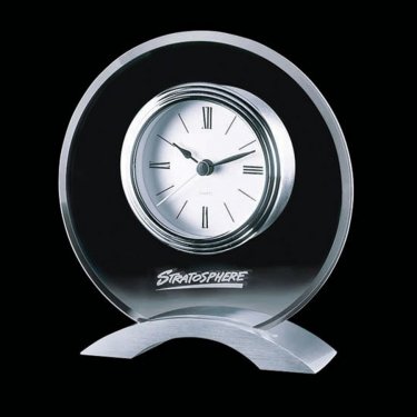 Rothsay Clock with Brushed Aluminum Base