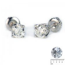 Round Diamond Stud Earrings (0.50 CT. T.W.)
