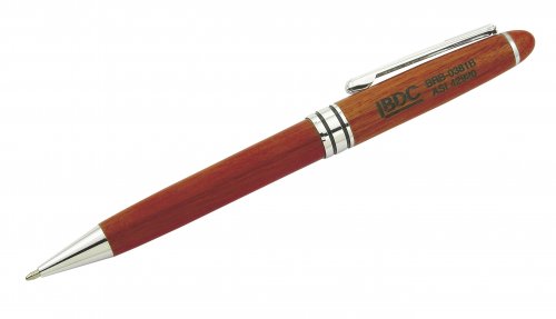 Silver trim rosewood pen