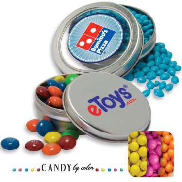Solid Circular Tin- Sixlets Candy by Color