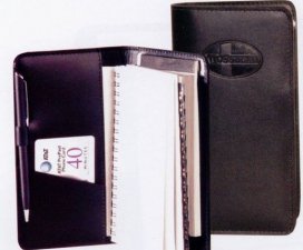 Stitched Weekly Planner/ Address Book & Pad (Stock Leather)