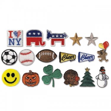 Stock Embroidered Appliques - Basketball