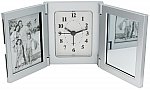 Trifold alarm clock - picture frame and Miror