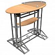 Truss Counters - Oval Top - With plexi stand-off and internal shelf