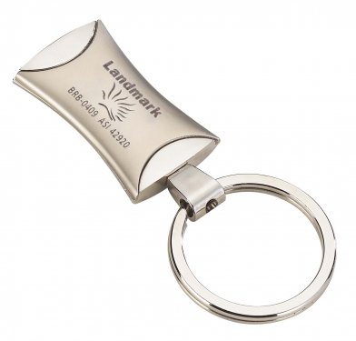 Two-tone silver key tag #RushExpress72hrs