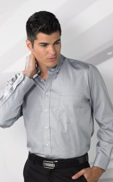 VanHeusen 18CV143  - Men's Long Sleeve Wrinkle Free Shirt - 100% Cotton
