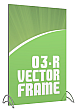 Vector Frames - 70 x 47w Rectangle frame (03) - With OCL case