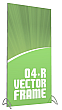 Vector Frames - 95 x 47w Rectangle frame (04) - With OCL case