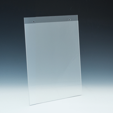 Wallmount Sign Holder - 8,5 W x 11 H - Clear durable acrylic