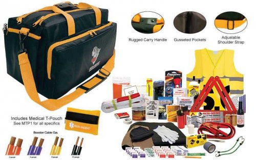 X-Cel 3 Designer Auto Safety/ Accident Kit with Tow Strap (100 Piece Set)