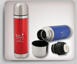 16 Oz. Translucent Thermos w/ Stainless Steel Interior