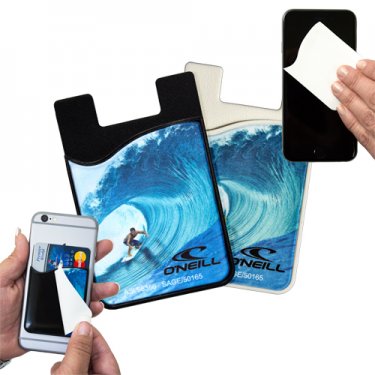 2 in1 Silicone Phone Wallet & Removable Microfiber Cloth - Cleaner