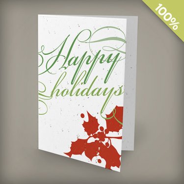 A6 - 100 percent Plantable Personalized Holiday...