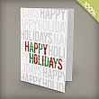 A6 - 100 percent Plantable Personalized Holiday Cards - Milestone Happy Holidays