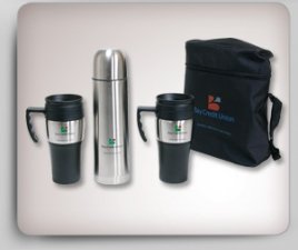 Coffee/ Tea for 2 Thermal Trio in Travel Case