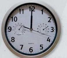 Custom Wall Clock w/ Thermometer & Hygrometer