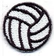 Embroidered Stock Appliques - Volleyball
