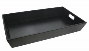 Hollyford Leatherette Serving Tray - Midnight Black
