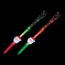 LED Fiber Optic Wand Santa