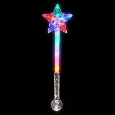 Light-up LED Star Magic Ball Wand