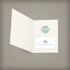 Medium Folded Seed Paper Gift Card Holder, 1-Sided