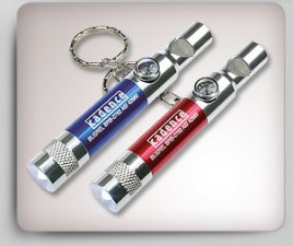 Power Whistle w/ LED Light/ Compass and Key Chain