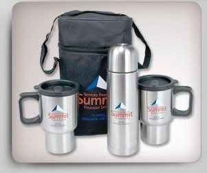 Stainless Steel Thermal Trio in Travel Bag