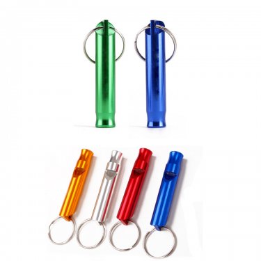 Survival Aluminium Whistle With Keyring