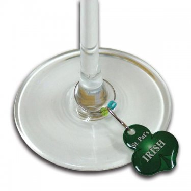 Wine Glass and Coffee Mug Charm with Double Sided imprint (Up to 1 Sq. In.)