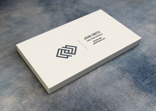 Business Card - 13pt - Linen Uncoated