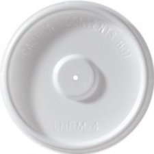 Couvercle pour verres en papier - 4oz white flat lid
