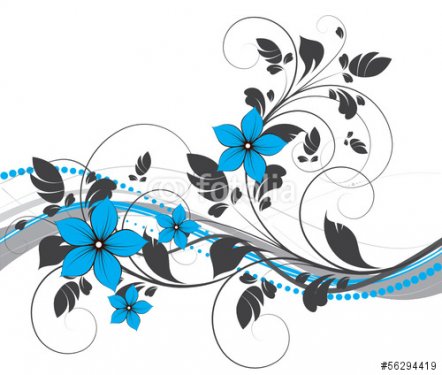 Abstract floral background - 901150506