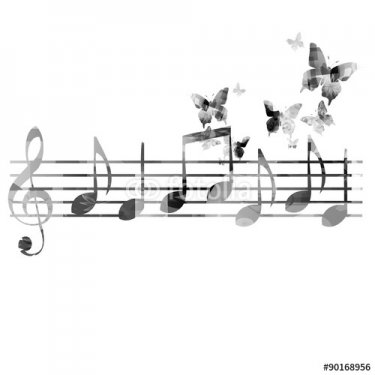 Music notes background - 901150520
