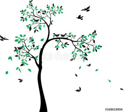 tree with birds - 901150512