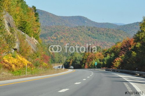 Fall Foliage at White Mountain National Forest in New Hampshire - 901150543